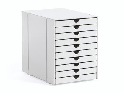 Lot de casiers C4 Inos pour étagère USM Haller Avec 10 plateaux|Blanc pur RAL 9010