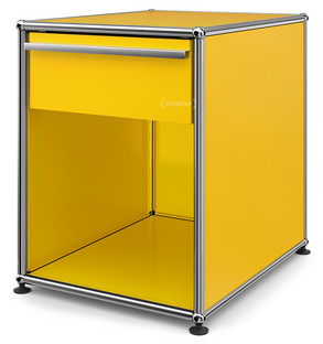Table de chevet USM avec tiroir Jaune or RAL 1004|Grand (H 54 x l 42,5 x P 53 cm)