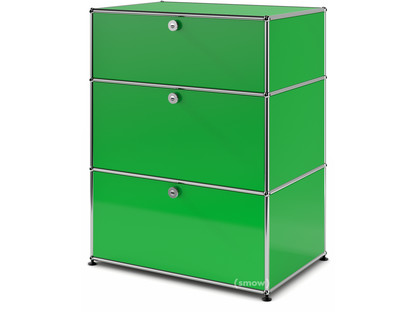 Commode USM Haller avec 3 tiroirs H 95 + 4 x L 58 x P 50 cm|Vert USM