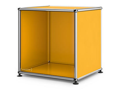 Table de chevet USM Haller ouverte Jaune or RAL 1004