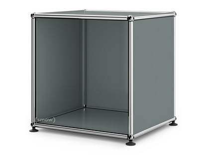 Table de chevet USM Haller ouverte Gris moyen RAL 7005