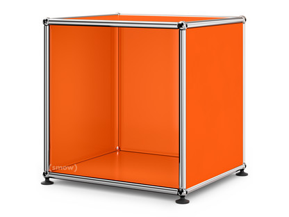 Table de chevet USM Haller ouverte Orange pur RAL 2004