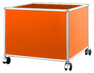 Caisson mobile pour enfants USM Haller Orange pur RAL 2004|H 43 x L 53 x P 53 cm
