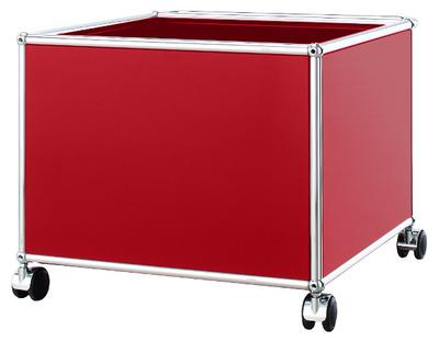 Caisson mobile pour enfants USM Haller Rouge rubis USM|H 43 x L 53 x P 53 cm