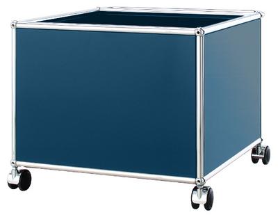 Caisson mobile pour enfants USM Haller Bleu acier RAL 5011|H 43 x L 53 x P 53 cm