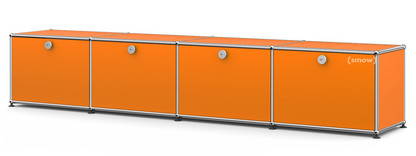 Meuble bas Lowboard pour enfants USM Haller Orange pur RAL 2004