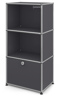 Meuble mixte Highboard pour enfants USM Haller Anthracite RAL 7016