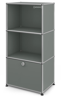 Meuble mixte Highboard pour enfants USM Haller Gris moyen RAL 7005