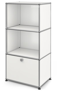 Meuble mixte Highboard pour enfants USM Haller Blanc pur RAL 9010