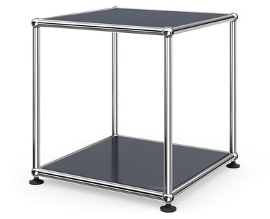 Table d'appoint 35 USM Haller Panneaux inférieur et supérieur en métal|Anthracite RAL 7016