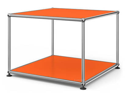 Table d'appoint 50 USM Haller Panneaux inférieur et supérieur en métal|Orange pur RAL 2004