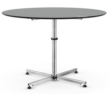Table ronde Kitos USM Haller Ø 110 cm|Linoleum|Cendre