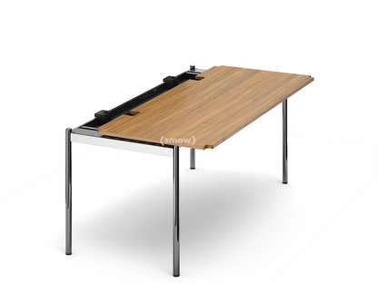 Table USM Haller Advanced 175 x 75 cm|07-Plaqué chêne laqué naturel|Sans plateau coulissant