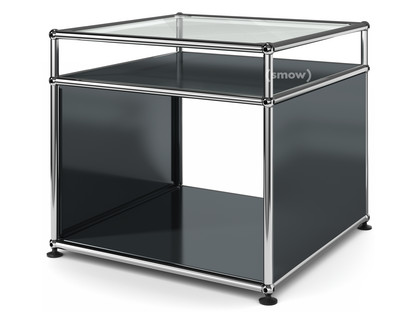 Table d'appoint avec réhausse USM Haller Anthracite RAL 7016