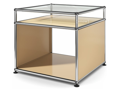 Table d'appoint avec réhausse USM Haller Beige USM