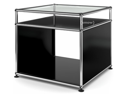 Table d'appoint avec réhausse USM Haller Noir graphite RAL 9011