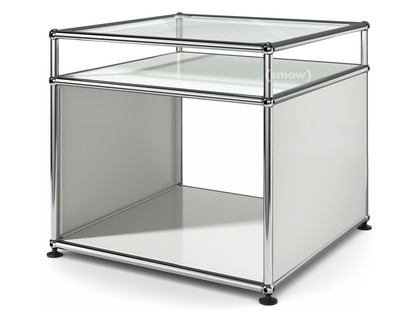 Table d'appoint avec réhausse USM Haller Gris clair RAL 7035