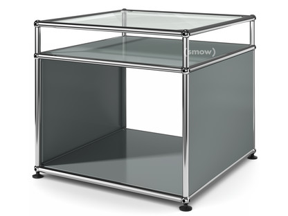 Table d'appoint avec réhausse USM Haller Gris moyen RAL 7005