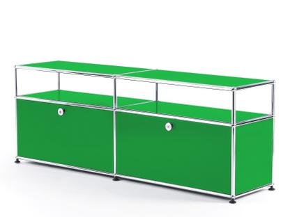 Meuble TV USM Haller avec réhausse Vert USM