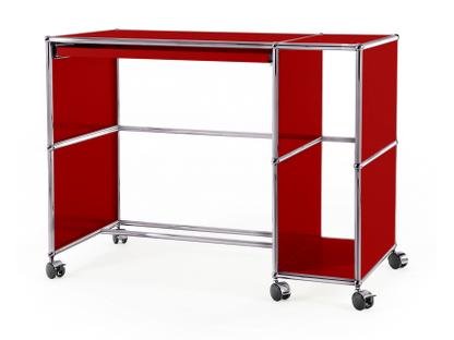 Bureau USM Haller à roulettes Type 1 Rouge rubis USM