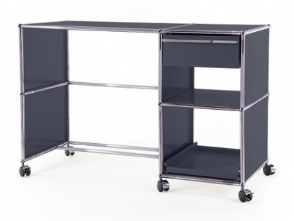 Bureau USM Haller à roulettes Type 2 Gris moyen RAL 7005