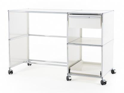 Bureau USM Haller à roulettes Type 2 Blanc pur RAL 9010