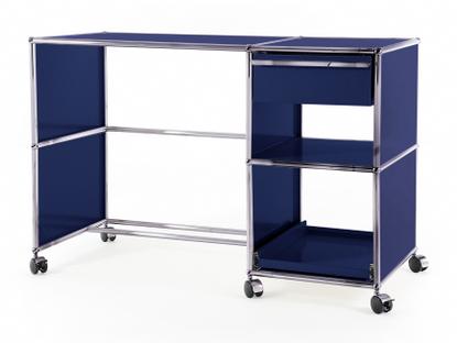 Bureau USM Haller à roulettes Type 2 Bleu acier RAL 5011