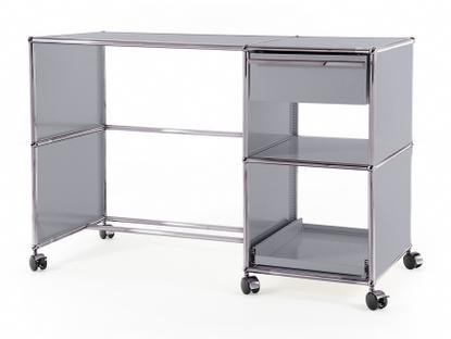 Bureau USM Haller à roulettes Type 2 Argent mat USM