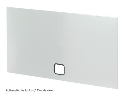 Paroi USM Haller avec passe-câbles 50 x 35 cm|Gris clair RAL 7035|En bas au centre