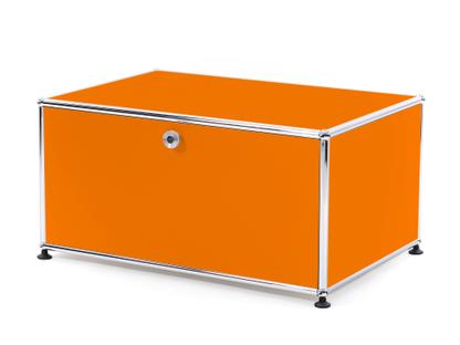 Caisson pour imprimante USM Haller 75 cm|Orange pur RAL 2004|Avec pieds