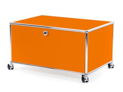 Caisson pour imprimante USM Haller 75 cm|Orange pur RAL 2004|Avec roulettes