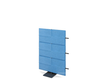 Extension panneaux acoustiques USM Privacy Avec connecteur de panneaux (pour murs droits)|1,09 m (3 éléments)|Bleu  