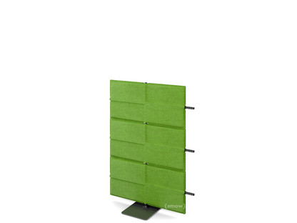 Extension panneaux acoustiques USM Privacy Avec connecteur de panneaux (pour murs droits)|1,09 m (3 éléments)|Vert