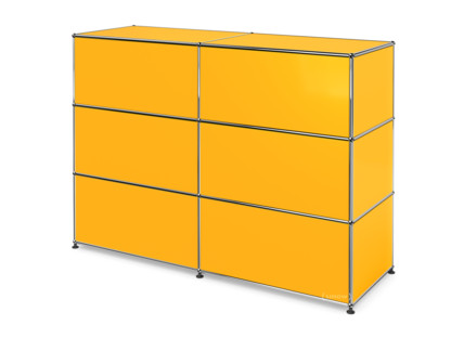 Comptoir d’accueil USM Haller version 1 Jaune or RAL 1004|150 cm (2 éléments)|50 cm