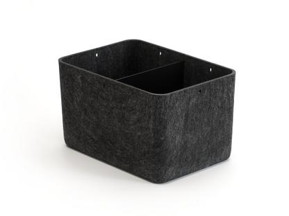 Boîte USM Inos L 22,3 x H 19 cm|Anthracite|Séparation 1