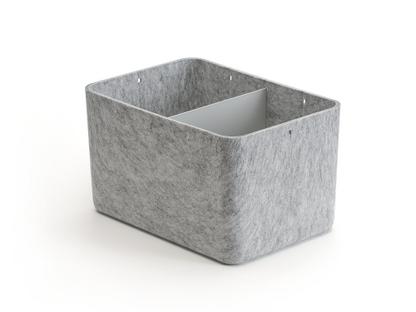 Boîte USM Inos L 22,3 x H 19 cm|Gris clair|Séparation 1