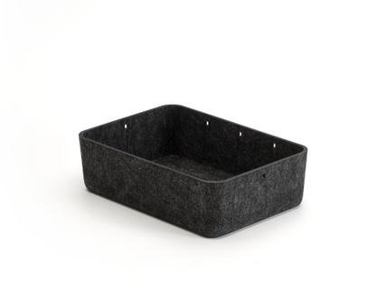 Boîte USM Inos L 22,3 x H 9,5 cm|Anthracite|Sans séperation