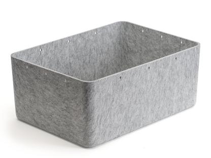 Boîte USM Inos L 45,3 x H 19 cm|Gris clair|Sans séperation