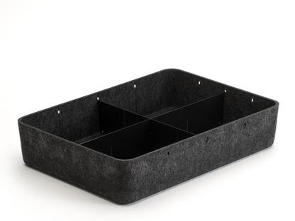 Boîte USM Inos L 45,3 x H 9,5 cm|Anthracite|Séparation 3