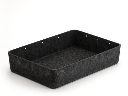 Boîte USM Inos L 45,3 x H 9,5 cm|Anthracite|Sans séperation