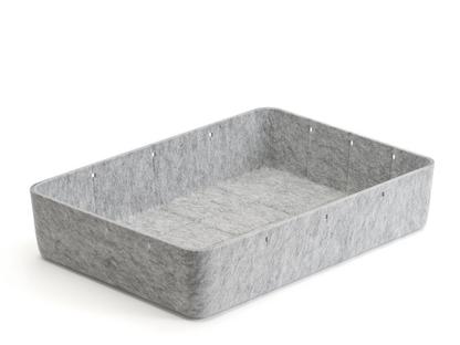 Boîte USM Inos L 45,3 x H 9,5 cm|Gris clair|Sans séperation