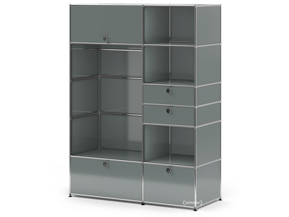 Armoire-penderie USM HallerType I Gris moyen RAL 7005