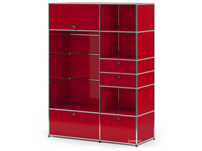 Armoire-penderie USM HallerType I Rouge rubis USM