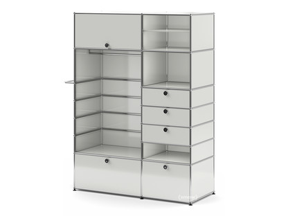 Armoire-penderie USM Haller Type II Gris clair RAL 7035