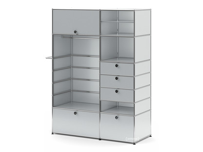 Armoire-penderie USM Haller Type II Argent mat USM