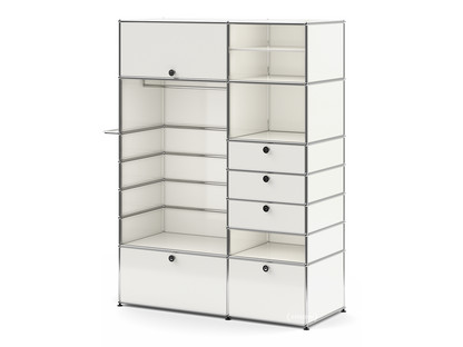 Armoire-penderie USM Haller Type II Blanc pur RAL 9010