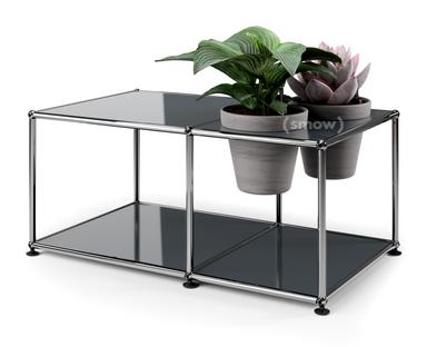 Table d'appoint USM Haller Monde végétal  Anthracite RAL 7016|Basalte