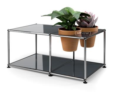 Table d'appoint USM Haller Monde végétal  Anthracite RAL 7016|Terre cuite