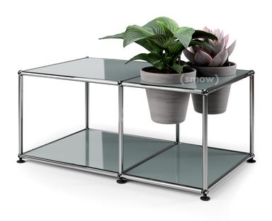 Table d'appoint USM Haller Monde végétal  Gris moyen RAL 7005|Basalte