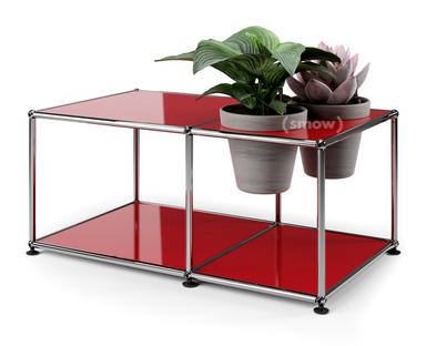 Table d'appoint USM Haller Monde végétal  Rouge rubis USM|Basalte